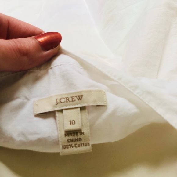 J crew white label feminine white buttondown shirt - Picture 8 of 8
